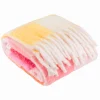 Überwurf Maisie Karo mit Quasten citrus blush rosé 130x180cm
