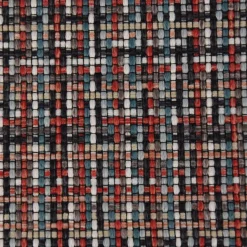 Bezugsstoff Möbelstoff Polsterstoff Mosaico rot türkis 140cm breit
