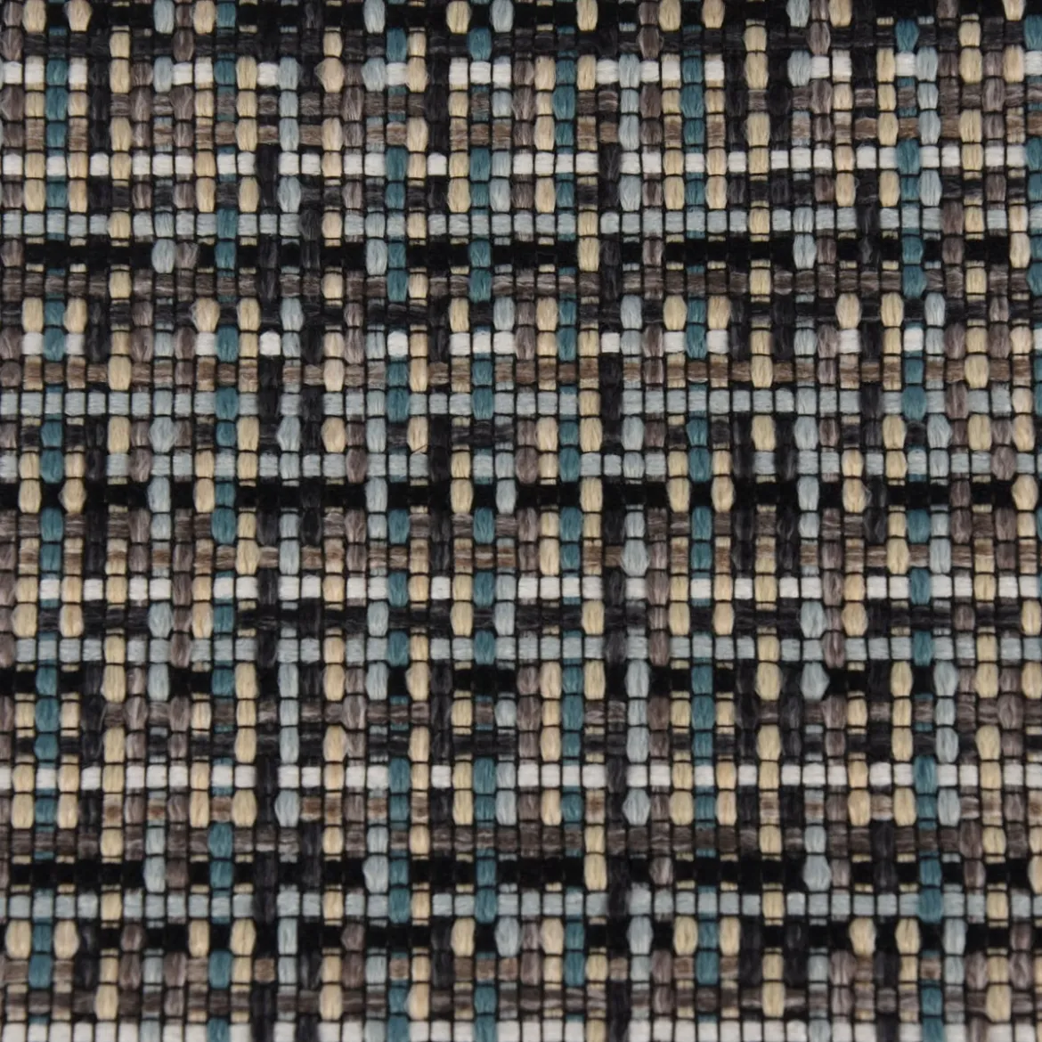 Bezugsstoff Möbelstoff Polsterstoff Mosaico türkis taupe 140cm breit