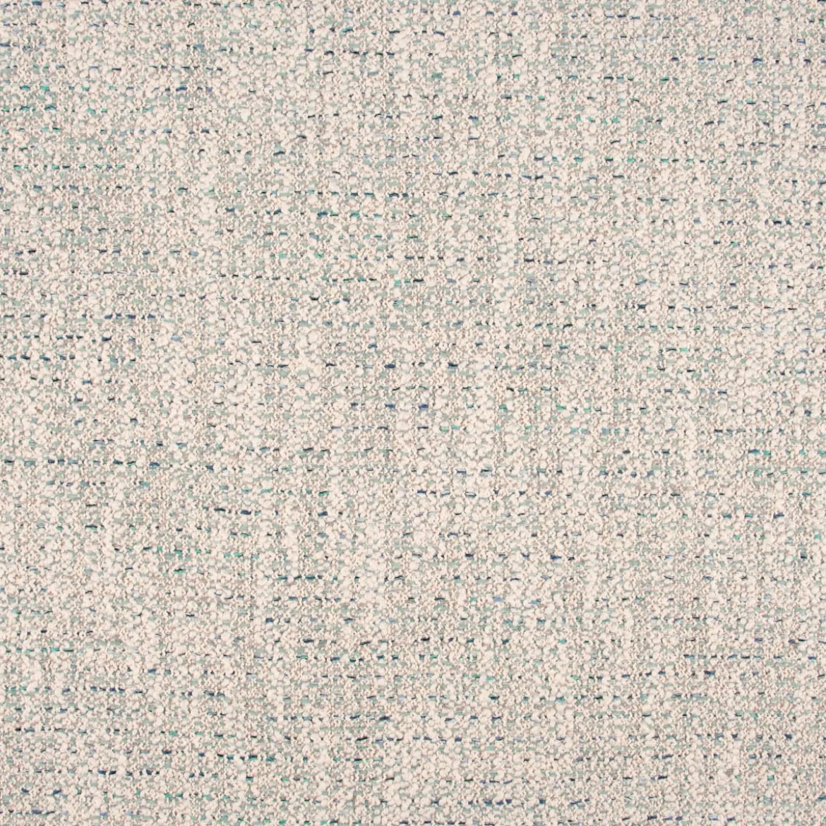 Bezugsstoff Möbelstoff Polsterstoff Zircon Boucle-Optik Struktur beige türkis 1,4m Breite