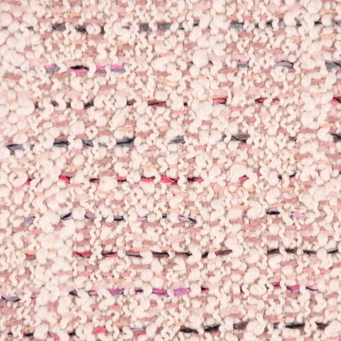 Bezugsstoff Möbelstoff Polsterstoff Zircon Boucle-Optik Struktur beige rosa 1,4m Breite