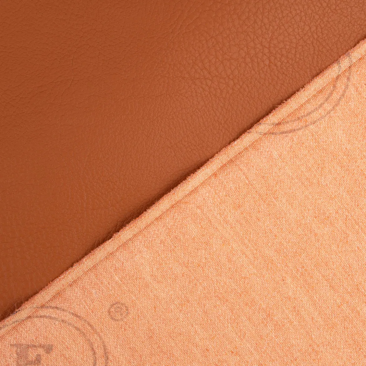 Bezugsstoff Polsterstoff Kunstleder Polsterleder Sixty Meterware cognac 1,40m Breite