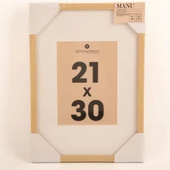 Bilderrahmen Holz Glas mit Passepartout 30x21cm