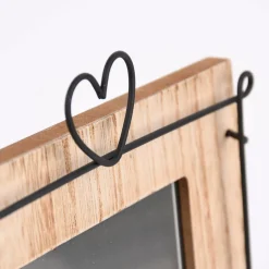Bilderrahmen Love Holz Draht natur schwarz 15x22,5cm