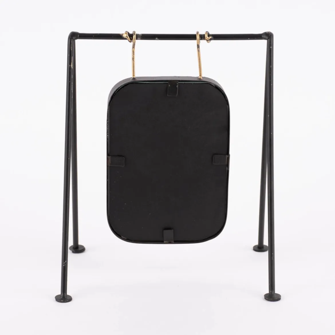Bilderrahmen Metallgestell einfarbig schwarz goldfarbig 17x20x12cm