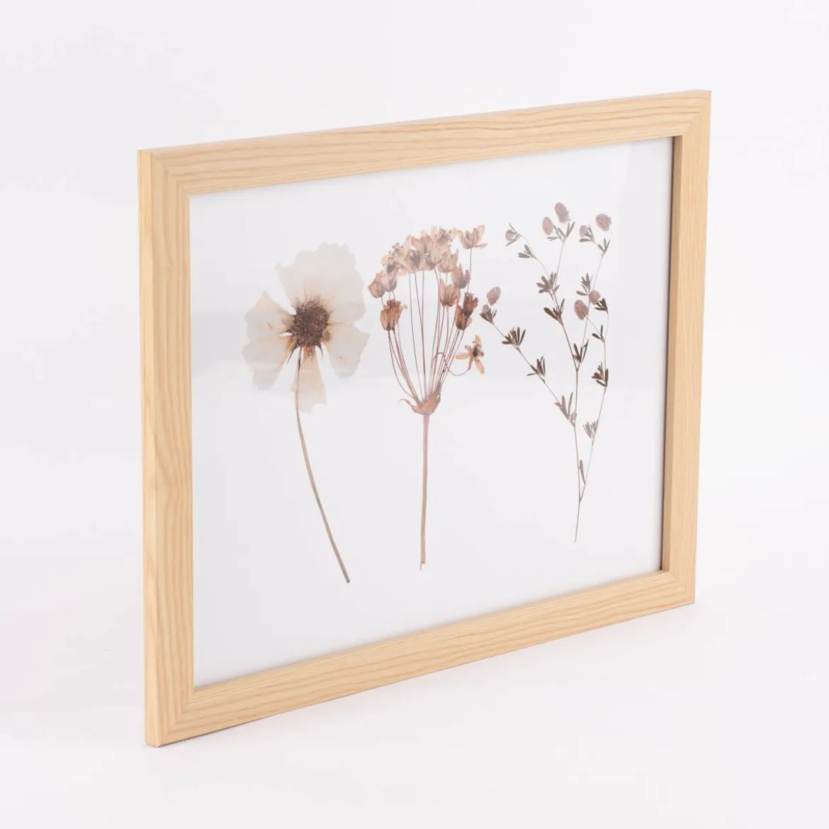 Bild mit Trockenblumen natur weiß bunt 43x33x1cm verschiedene Motive