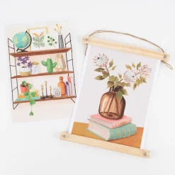 Bild Regal Wohnaccessoires Papier bunt A4 30x21cm
