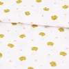 Bio Baumwollstoff Popeline Organic Kinderstoff Frogs Frösche weiß grün 1,50m Breite