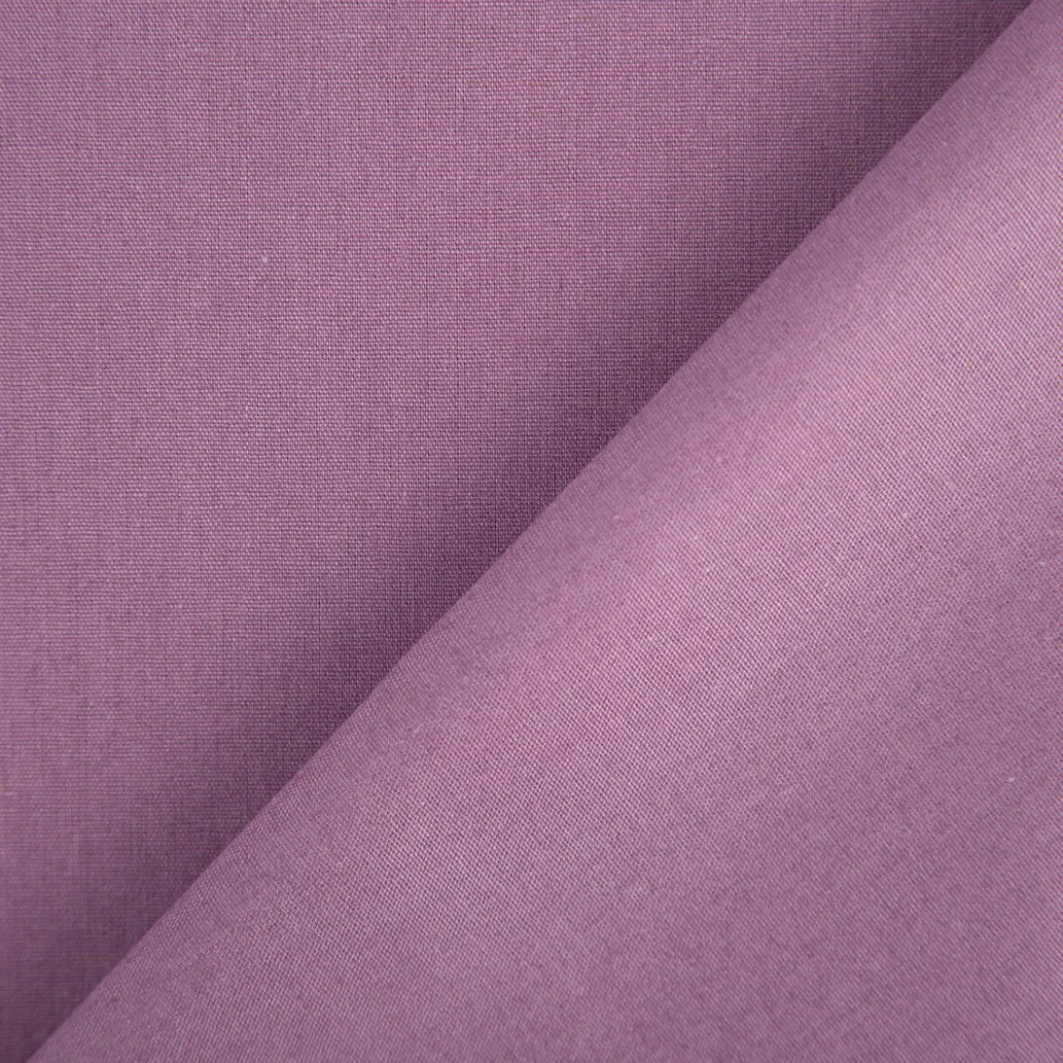 Bio Baumwollstoff Popeline uni lila 1,48m Breite