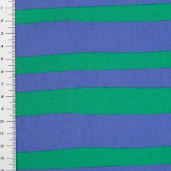 Bio French Terry Sommersweat Streifen Jennifer Bouron blau grün 1,45m Breite