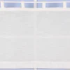 Bio Schlaufenbistro transparente Scheibengardine aus Bio Baumwolle mit Leinenstruktur wollweiß 150x50cm