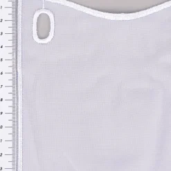 Bistrogardine Panneaux Scheibengardine nähfrei Stickerei Glitzerstein weiß 45cm Höhe