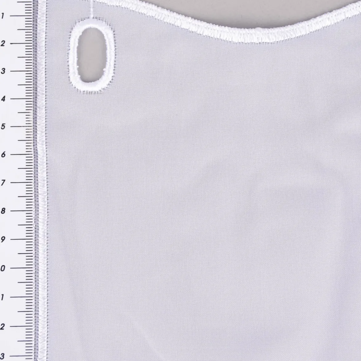 Bistrogardine Panneaux Scheibengardine nähfrei Stickerei Glitzerstein weiß 45cm Höhe