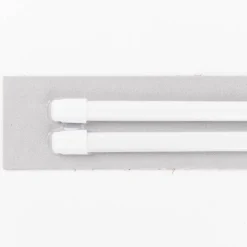 Bistrostange Scheibenstange Vitragenstange ausziehbar 30-50cm weiß, 2er Pack