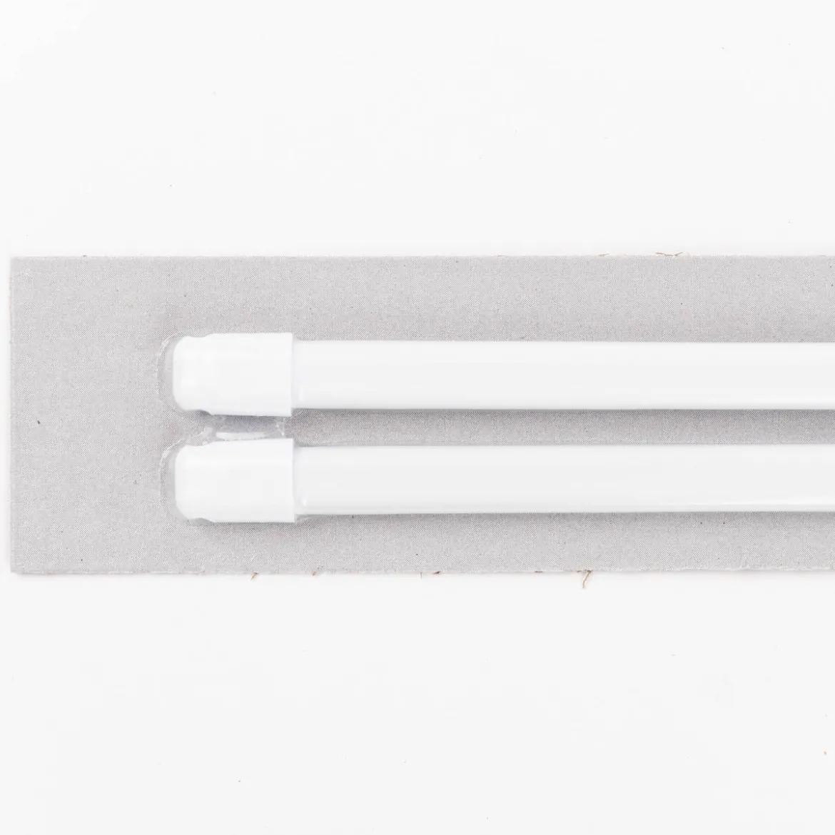 Bistrostange Scheibenstange Vitragenstange ausziehbar 30-50cm weiß, 2er Pack