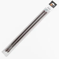 Bistrostange Scheibenstange Vitragenstange ausziehbar 100-190cm braun, 2er Pack