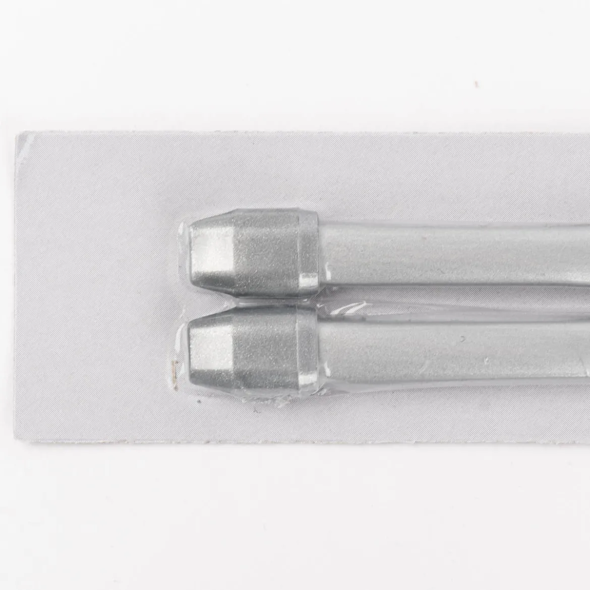 Bistrostange Scheibenstange Vitragenstange ausziehbar 40-70cm silber, 2er Pack