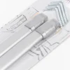 Bistrostange Scheibenstange Vitragenstange ausziehbar 30-50cm silber, 2er Pack