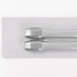 Bistrostange Scheibenstange Vitragenstange ausziehbar 100-190cm silber, 2er Pack