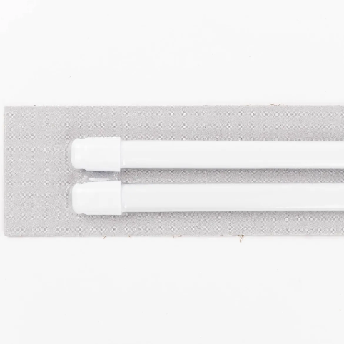 Bistrostange Scheibenstange Vitragenstange ausziehbar 60-110cm weiß, 2er Pack
