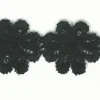 Blumenband Zierband schwarz Breite: 2,5cm