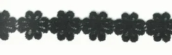 Blumenband Zierband schwarz Breite: 2,5cm
