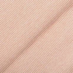 Bündchenstoff Baumwolle Yarn Dyed Streifen fein weiß camel 35cm Breite