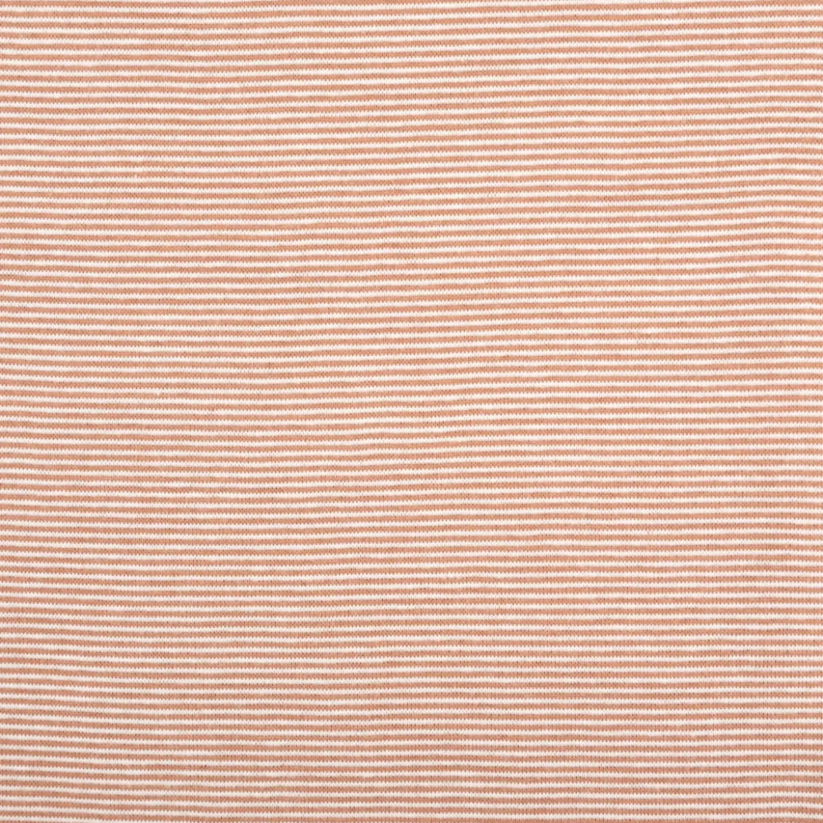 Bündchenstoff Baumwolle Yarn Dyed Streifen fein weiß camel 35cm Breite