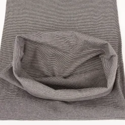 Bündchenstoff Baumwolle Yarn Dyed Streifen fein weiß schwarz 35cm Breite