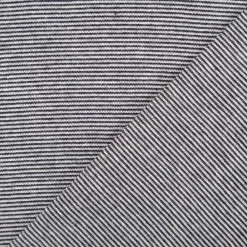 Bündchenstoff Baumwolle Yarn Dyed Streifen fein weiß marine 35cm Breite