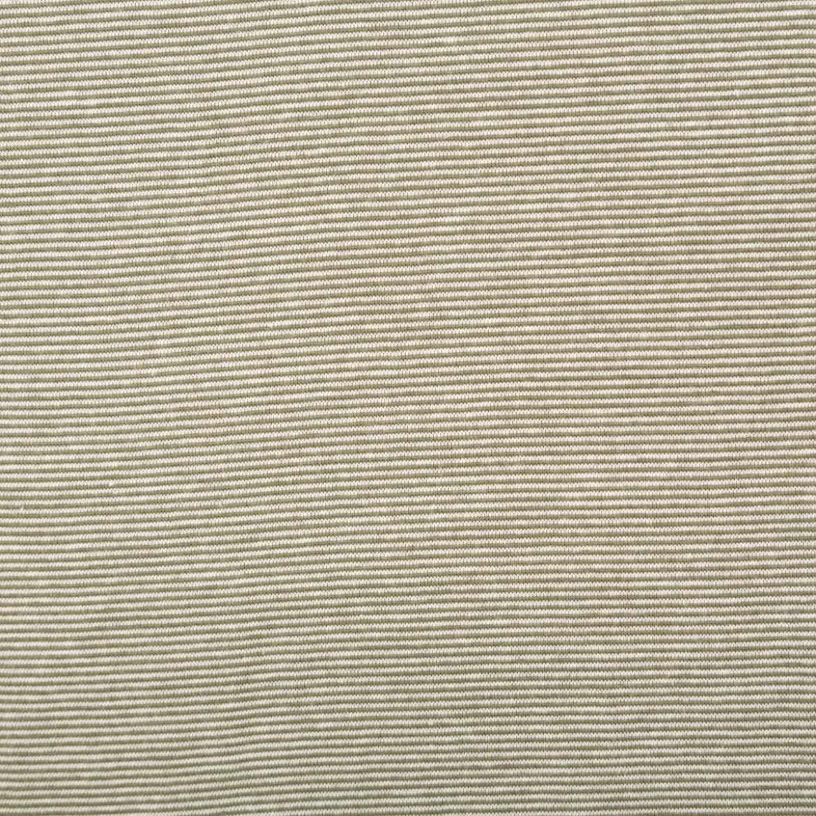 Bündchenstoff Baumwolle Yarn Dyed Streifen fein weiß tannengrün 35cm Breite