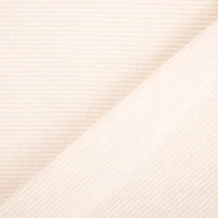 Bündchenstoff Baumwolle Yarn Dyed Streifen fein weiß beige 35cm Breite