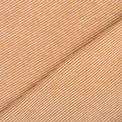 Bündchenstoff Baumwolle Yarn Dyed Streifen fein weiß karamell 35cm Breite