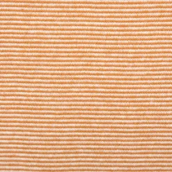 Bündchenstoff Baumwolle Yarn Dyed Streifen fein weiß karamell 35cm Breite