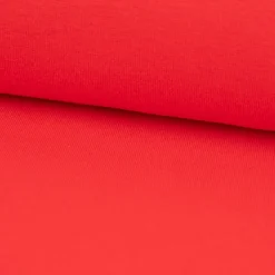 Bündchenstoff Schlauchware Organic Bio fein rot 35cm Breite