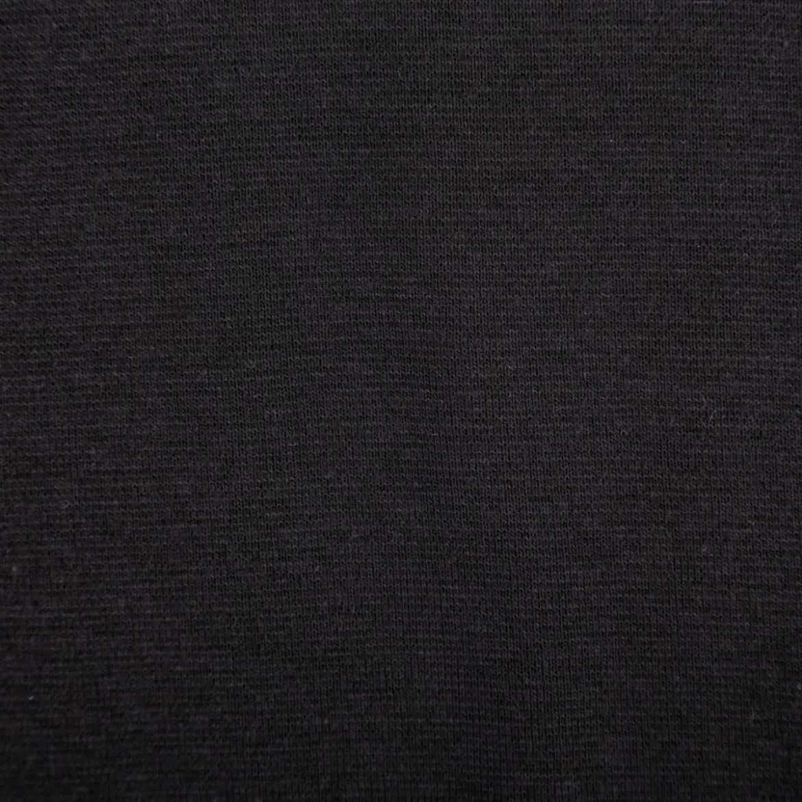 Bündchenstoff Schlauchware Organic Bio fein einfarbig Schwarz 35cm Breite