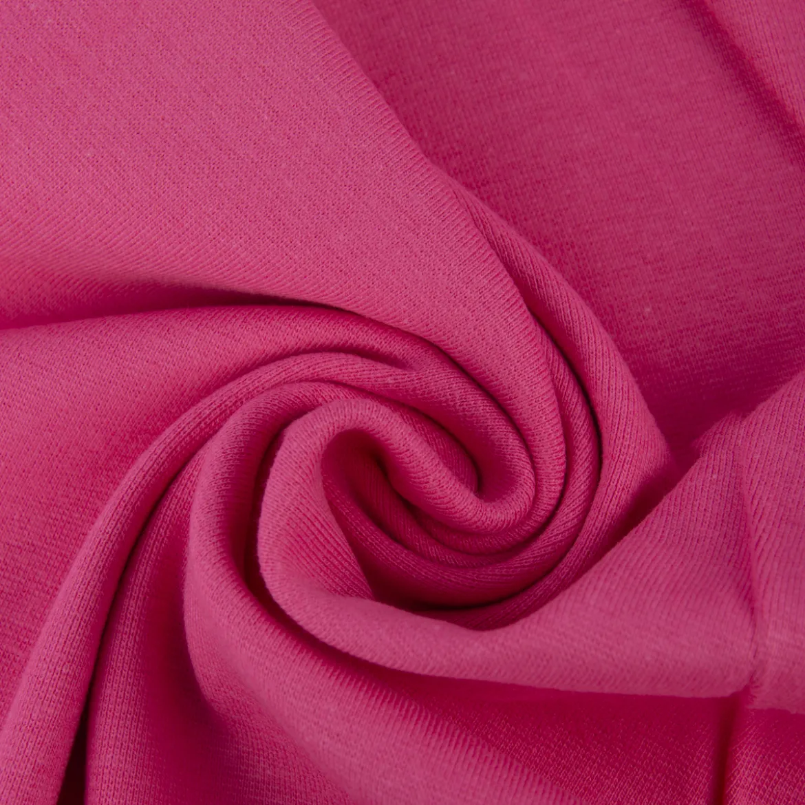 Bündchenstoff Schlauchware Organic Bio fein einfarbig Pink 35cm Breite