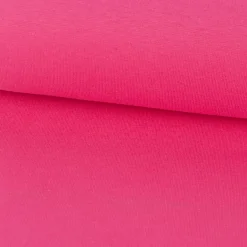 Bündchenstoff Schlauchware Organic Bio fein einfarbig Pink 35cm Breite