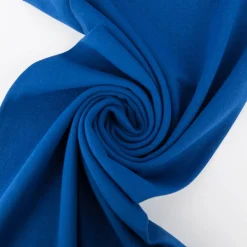 Bündchenstoff Schlauchware Organic Bio fein kobalt blau 35cm Breite