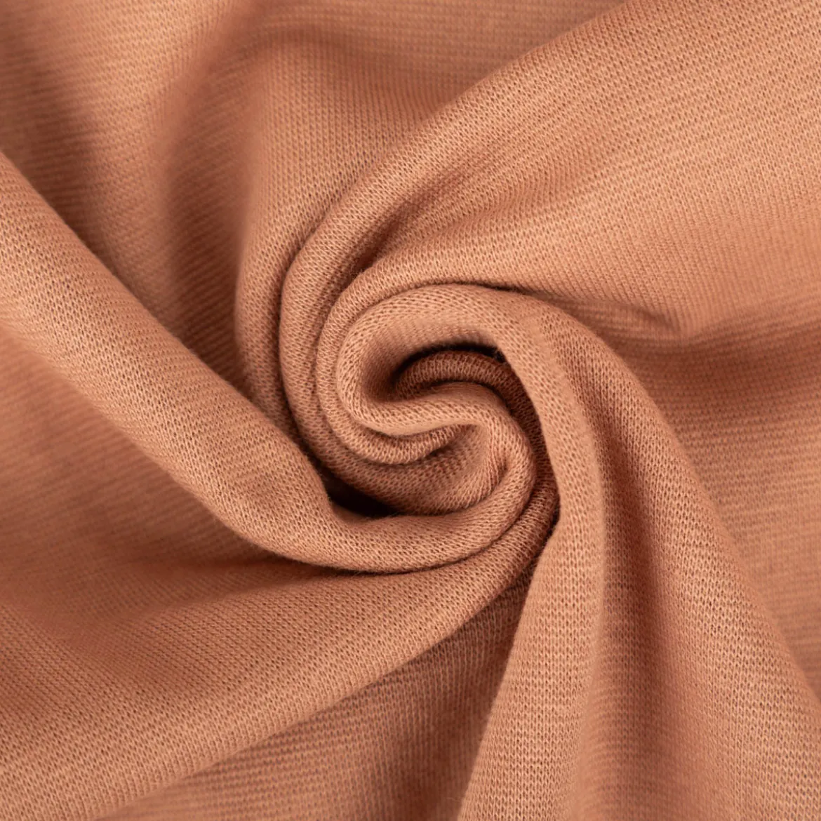 Bündchenstoff Strickschlauch Baumwolle uni camel 35cm Breite