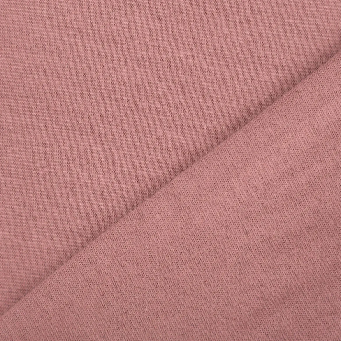 Bündchenstoff Strickschlauch Baumwolle uni mauve 35cm Breite