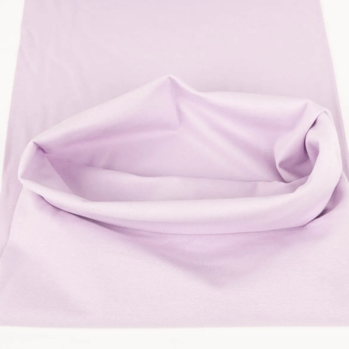 Bündchenstoff Strickschlauch Baumwolle uni lila 35cm Breite