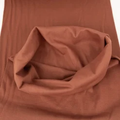 Bündchenstoff Strickschlauch Baumwolle uni rost 35cm Breite