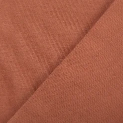 Bündchenstoff Strickschlauch Baumwolle uni rost 35cm Breite