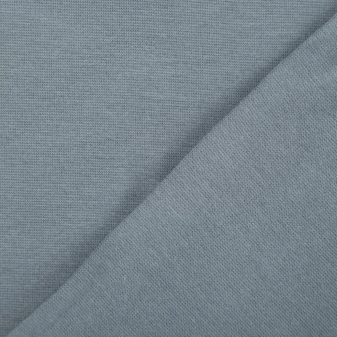 Bündchenstoff Strickschlauch Baumwolle uni stahlblau 35cm Breite