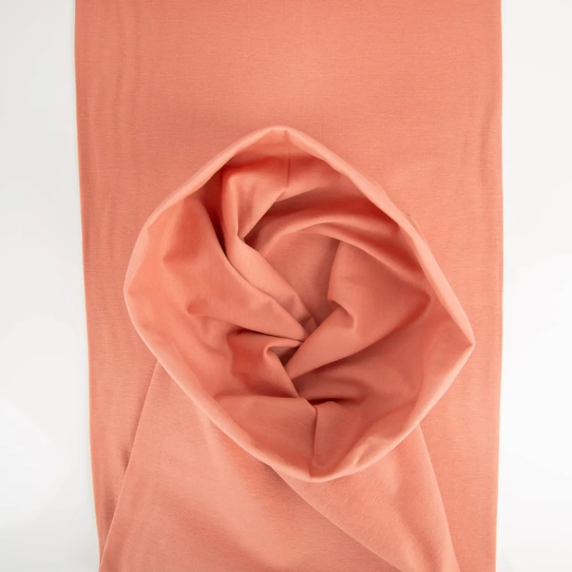 Bündchenstoff Strickschlauch Baumwolle uni coral 35cm Breite