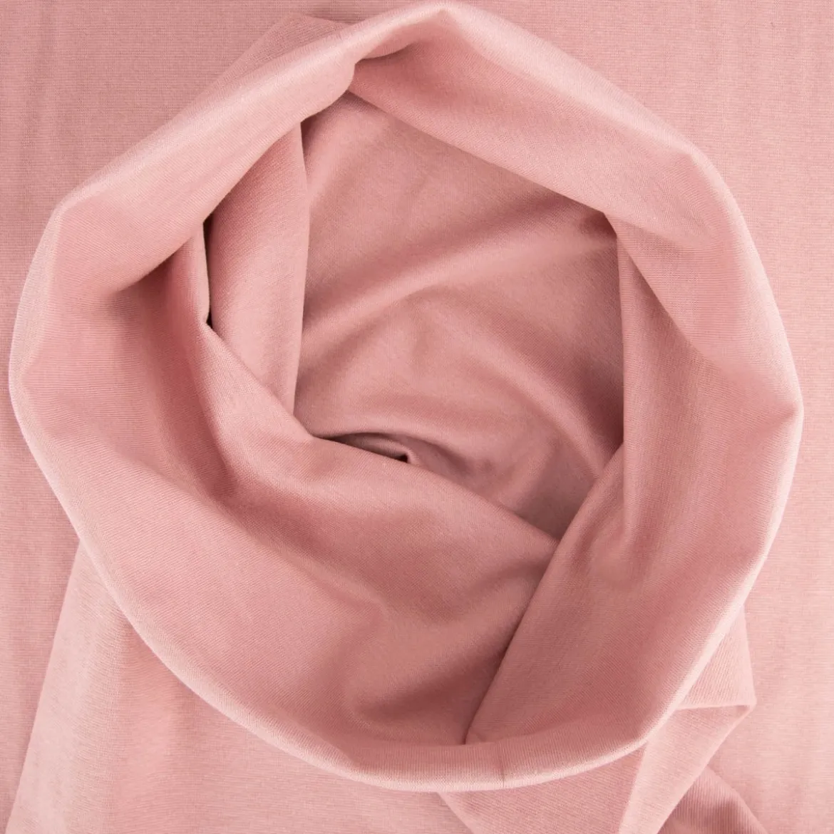 Bündchenstoff Strickschlauch Baumwolle uni hell-mauve 35cm Breite