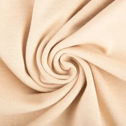 Bündchenstoff Strickschlauch Baumwolle uni beige 35cm Breite