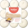 Bolsius Duft-Teelichter Aromatic Vanille weiß silberfarbig 18 Stück