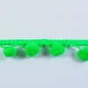Bommelborte PomPom Borte Zierband neon grün Breite: 1,2cm